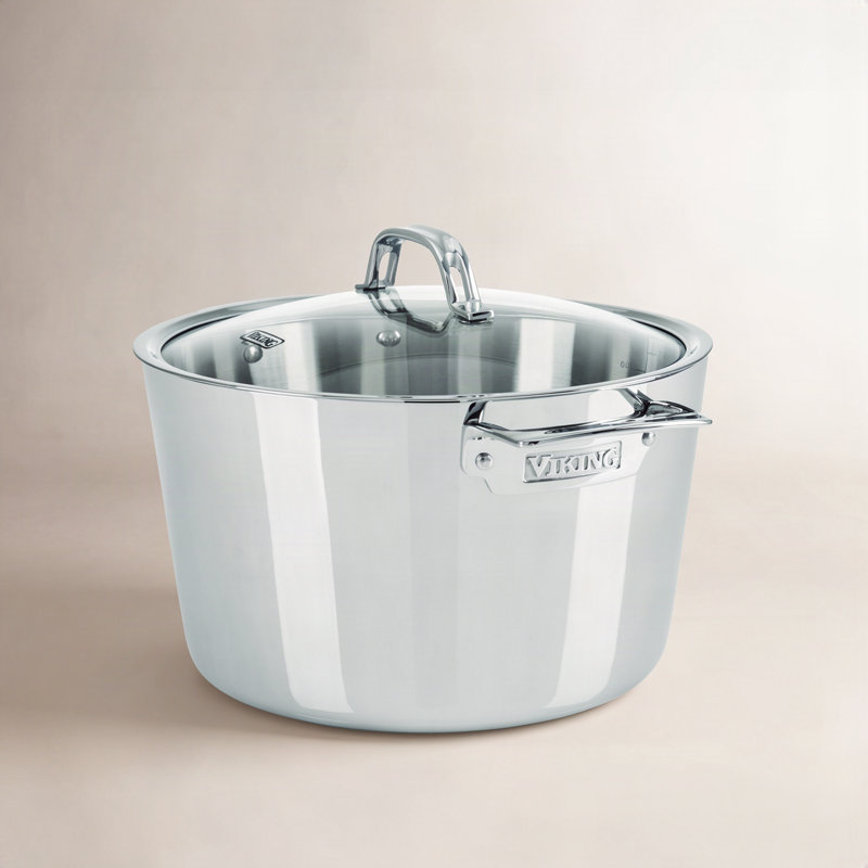 Viking Contemporary 3-Ply Dutch Oven with Glass Lid, 8 Qt.