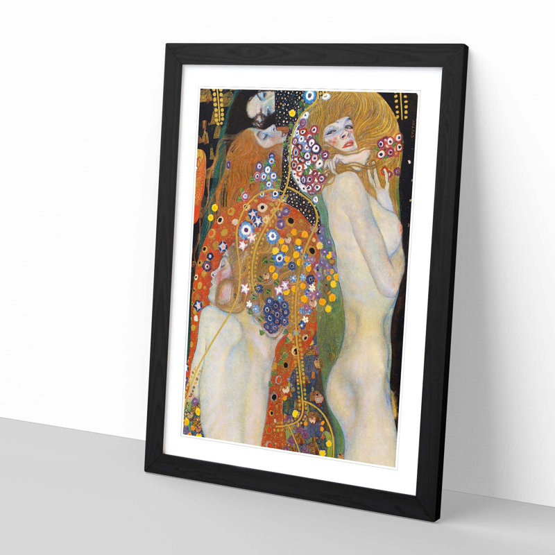 Gustav Klimt - Single Picture Frame Print, Black