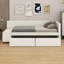Lit plateforme tapissier simple - rangement et tiroirs inclus-1363928281