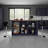 Kitchen Island With Large Dining Countertop, Double Door Cabinet With Interior Storage Shelves And, Two Open Shelves