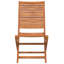 Solid Wood Garden Chair With Cushion Folding Chair Set