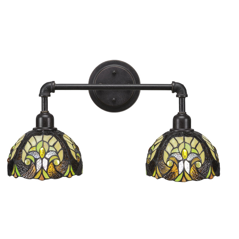 Éclairage pour meuble-lavabo 2 lumières rétro Shelbie
