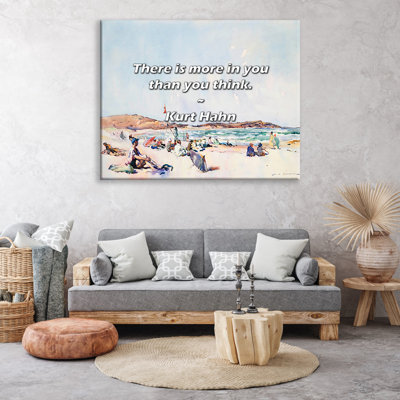 Artsy Quote "There is more in you than you think." By Kurt Hahn Gallery Wrapped Canvas