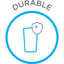 Ensemble de verres en verre, verres lourds à base lourde, ensemble de grands verres à eau sans plomb, ensemble de 8 verres à bière sophistiqués