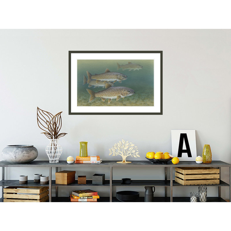 Lake Trout par Tim Knepp - estampe numérique encadrée, H 28,16 po x l 41,5 po