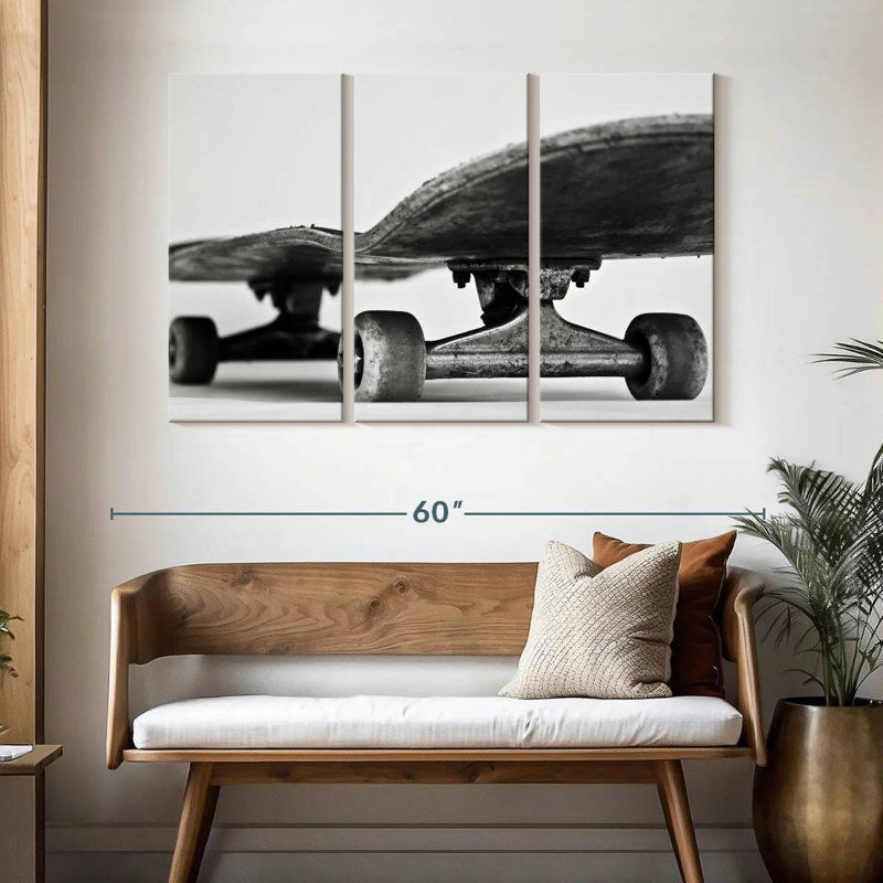 Senne Monochromatic Skateboard, 32" H x 50" W