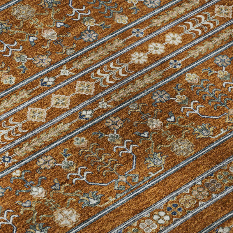 Tapis lavable à la machine de qualité supérieure Mayfield AMF2244, Paprika, 9 pi x 12 pi