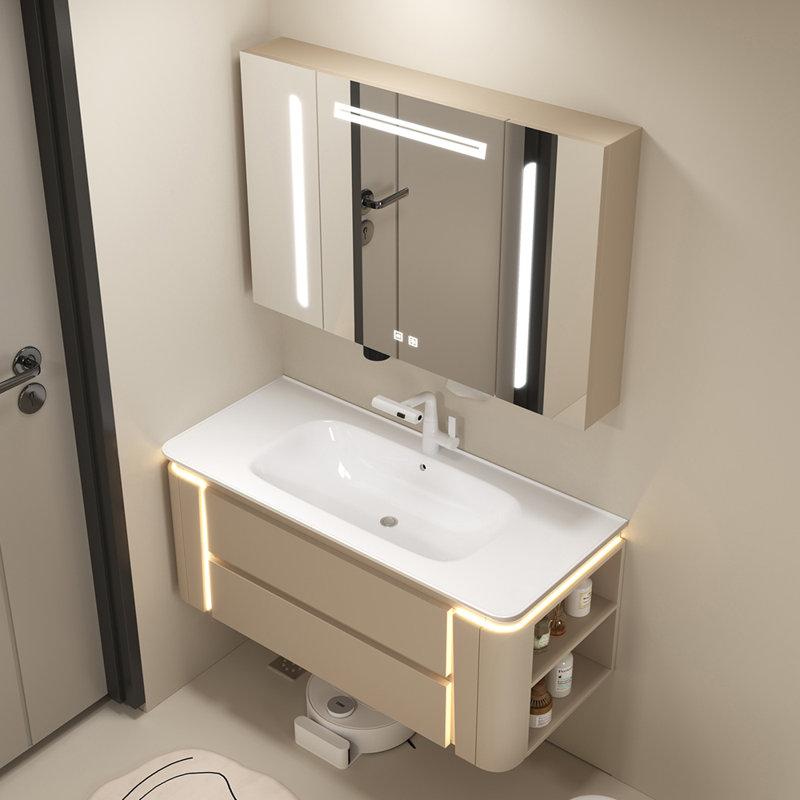 French minimalist style bathroom cabinet