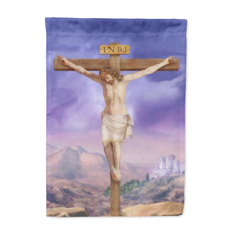 Double Sided Polyester Easter Garden Flag, 15" H  x 11" W