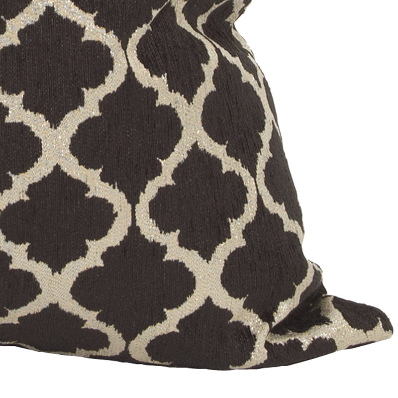 Davida Kay Geometric Down Throw Pillow, 20" x 20", Onyx