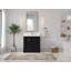 Meuble-lavabo simple 36 po avec plateau en quartz Alys