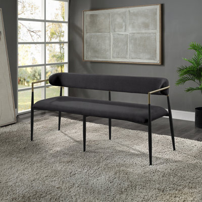 Banc en chenille noir