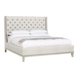Michael Weiss California King Tufted Upholstered Panel Bed