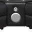 Canapé modulaire Nova avec 1 console (réfrigérateur), coin avec haut-parleur Bluetooth, armoire à vin à DEL et à levage - Noir