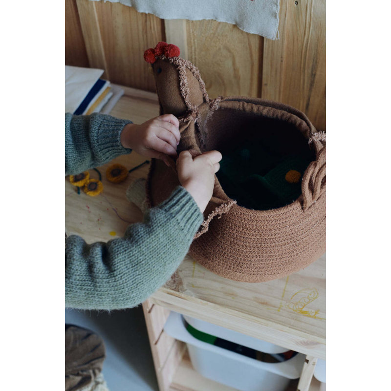 Growing Up On A Farm Handmade Fabric Decorative Basket Set