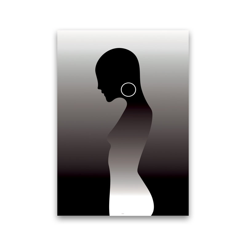 PJ-836-13 Woman Of Darkness - Print, No Framed, 42cm H x 29.7cm W x 1cm D