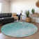 Premium Machine Washable Cerrito AMF562 Teal Rug