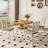 5 Pieces 35.4’’ Transitional Style Round Dining Table Set, Extendable Folding Kitchen Dining Table Set For 4 With 4 PU Upholstered Dining Chairs-1459915592-1459915595-1467833792