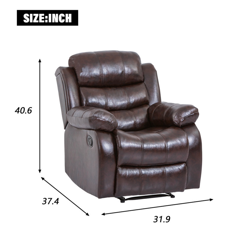 Faux Leather Recliner