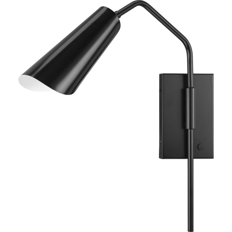 Applique murale Bridgeville, Noir mat