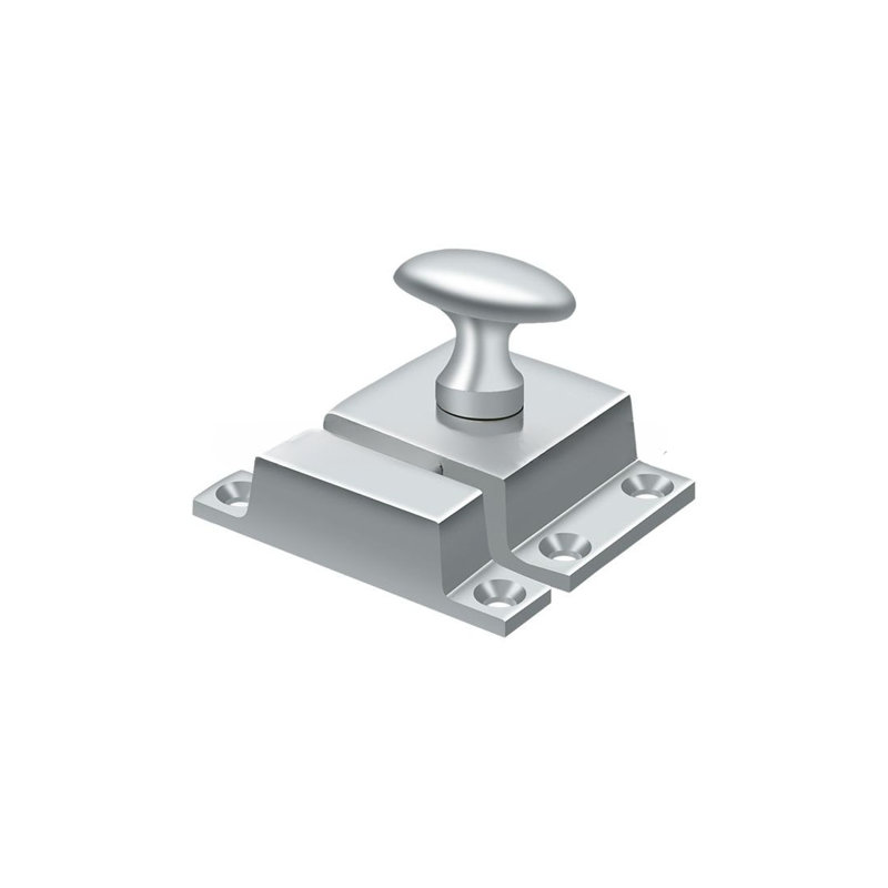 Verrou Deltana CL1532U26; 1-1 / 5 po x 1-4 / 5 po; Finition chrome brillant, Chrome poli, H 1,8125 po x l 1,125 po