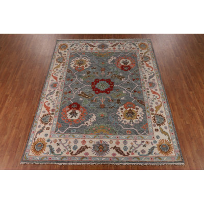 Handmade Floral Oushak Indian Area Rug 8x10