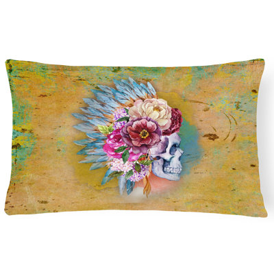 Coussin lombaire pour le crâne des fleurs