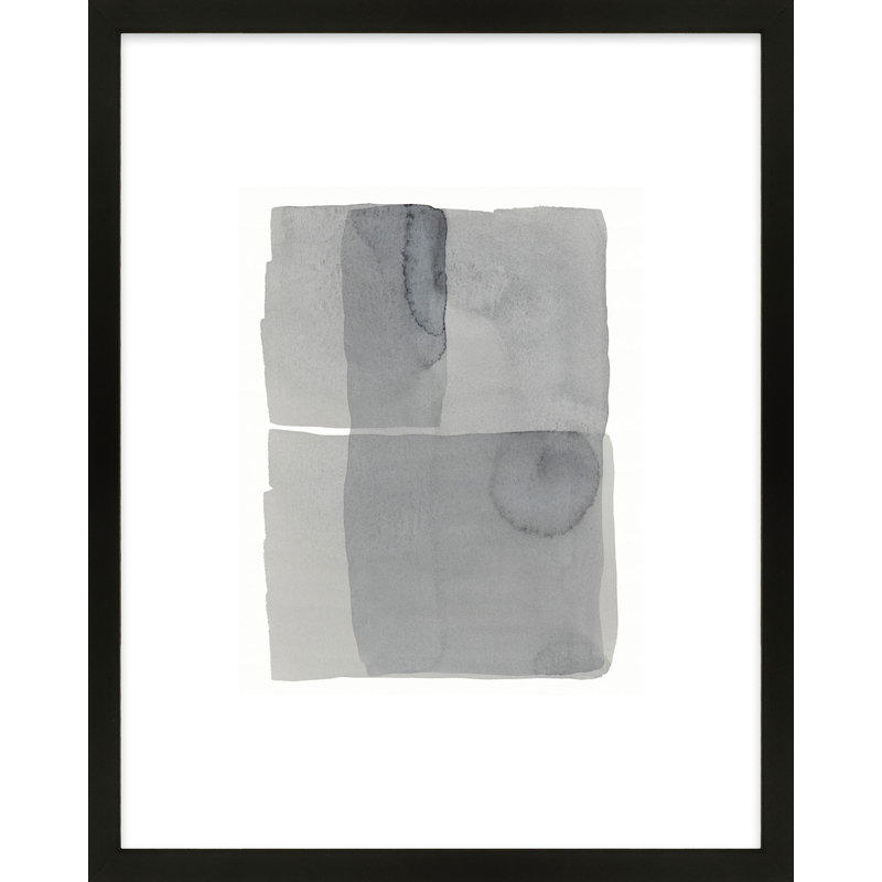 Gray On Gray 2 Print by Jacques Pilon, Black Wood, 38" H x 30" W