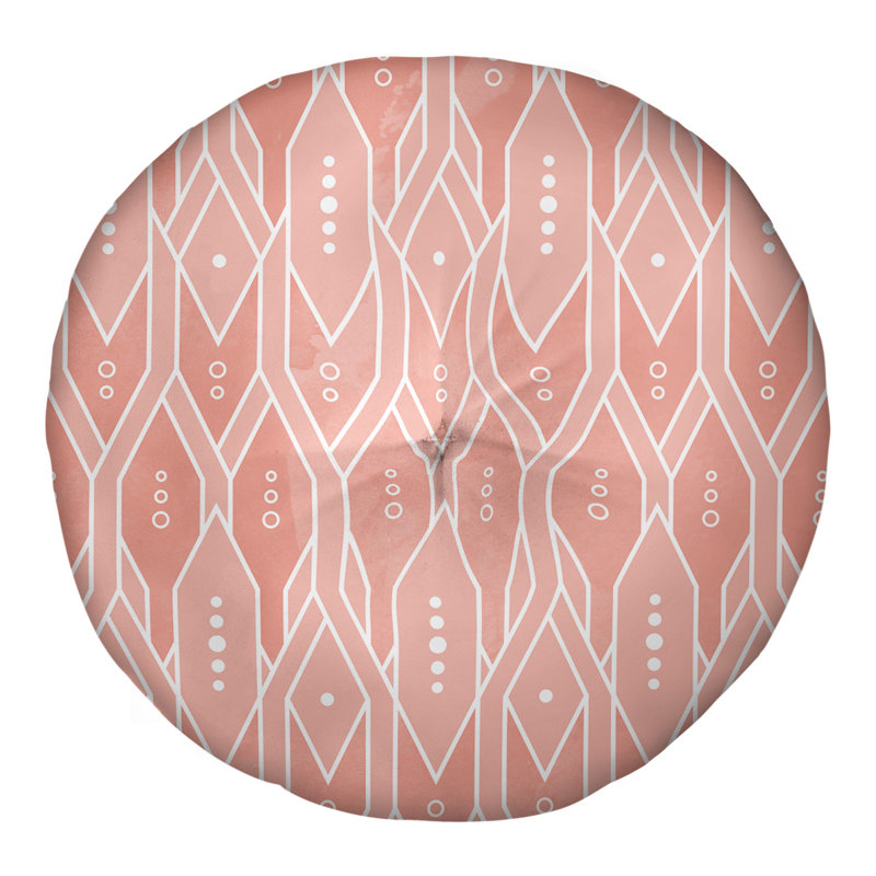 Coussin de sol, 26 po x 26 po, Orange