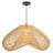 1-Light Rattan Pendant Light Fixture Bohemian-1076147251