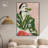 Green Martini Girl Canvas Boho Colorful Wall Art by Art Remedy-104321530-111664721