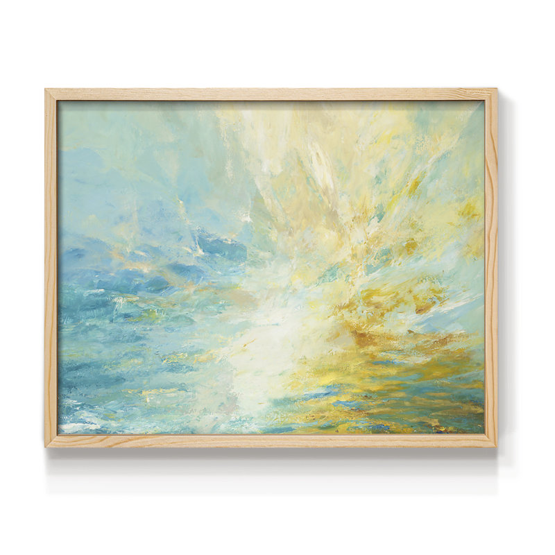 Sparkle & Flow - Imprimé encadré - Restickable, Naturel, H 16 po x l 20 po