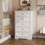 Commode 5 tiroirs avec poignées de couleur bronze Valera-114309308