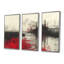 Ensemble de salon art mural rouge et noir-2056082715-2056082690