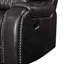 Canapé inclinable en cuir synthétique Braylon Magnetite