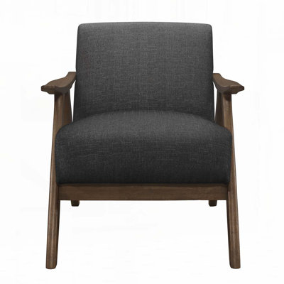 Upholstered Wood Armchair