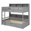 Lit superposé simple avec tablettes intégrées sur les deux lits et un tiroir de rangement-1228602993