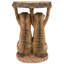 Table d'appoint sculpturale suricate