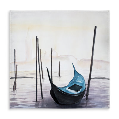 Gondola in Venice Tablecloth | Coastal Boat Marine Decor