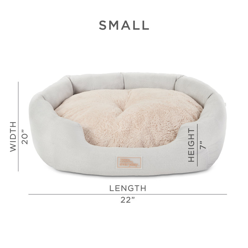 Lit pour tout-petits confortable et confortable CownleTown, L 19,69 po x P 21,65 po x H 6,69 po, Gris