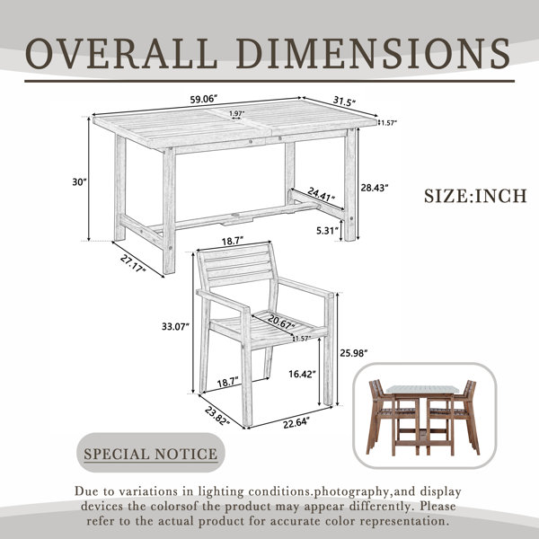 Dimensions du produit