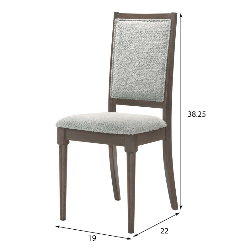 Chaise d'appoint rembourrée Perkins brun foncé (ensemble de 2)