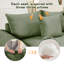 Canapé modulaire surdimensionné surdimensionné en nuage, canapé modulaire convertible avec accoudoirs très larges à assise profonde, 13 coussins décoratifs en velours côtelé de qualité supérieure, conception ergonomique, assemblage facile, pour les salons, vert-130906554