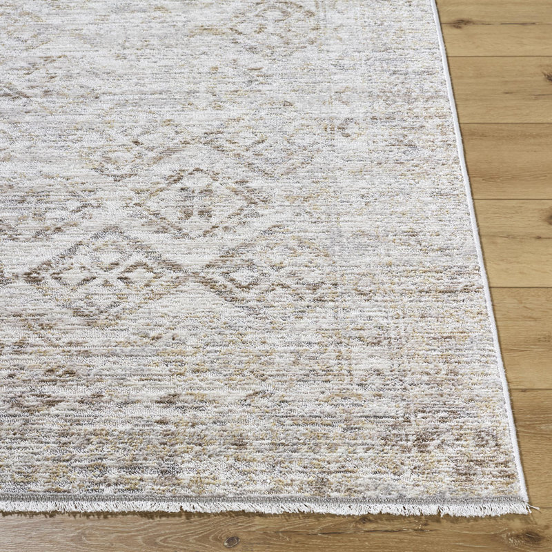 Tapis traditionnel tissé à la machine Alay, Rectangle 5 pi 3 po x 7 pi