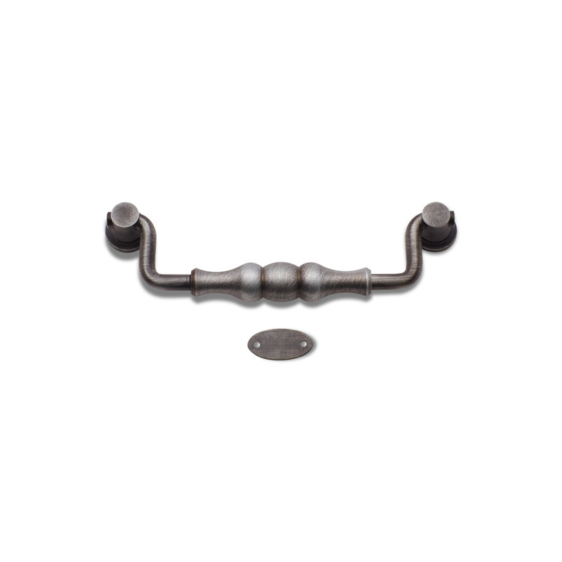 Poignée tombante perlée 5 po CP Series, Nickel vieilli