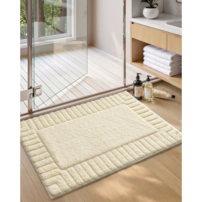 Kaziyah Microfiber Bath Rug