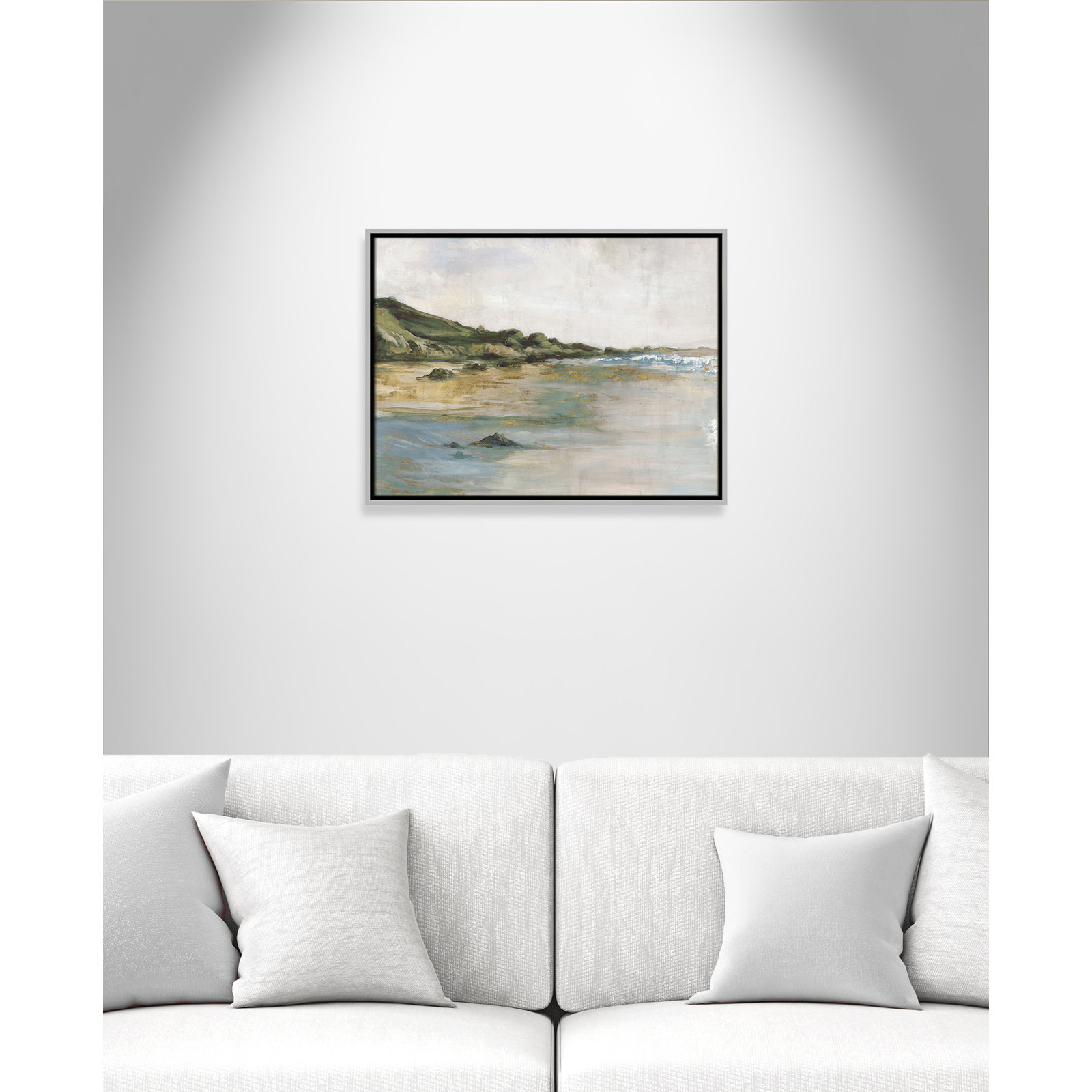 Cordoba "Tide's Edge" Print, 19.5" H x 25.5" W, Silver