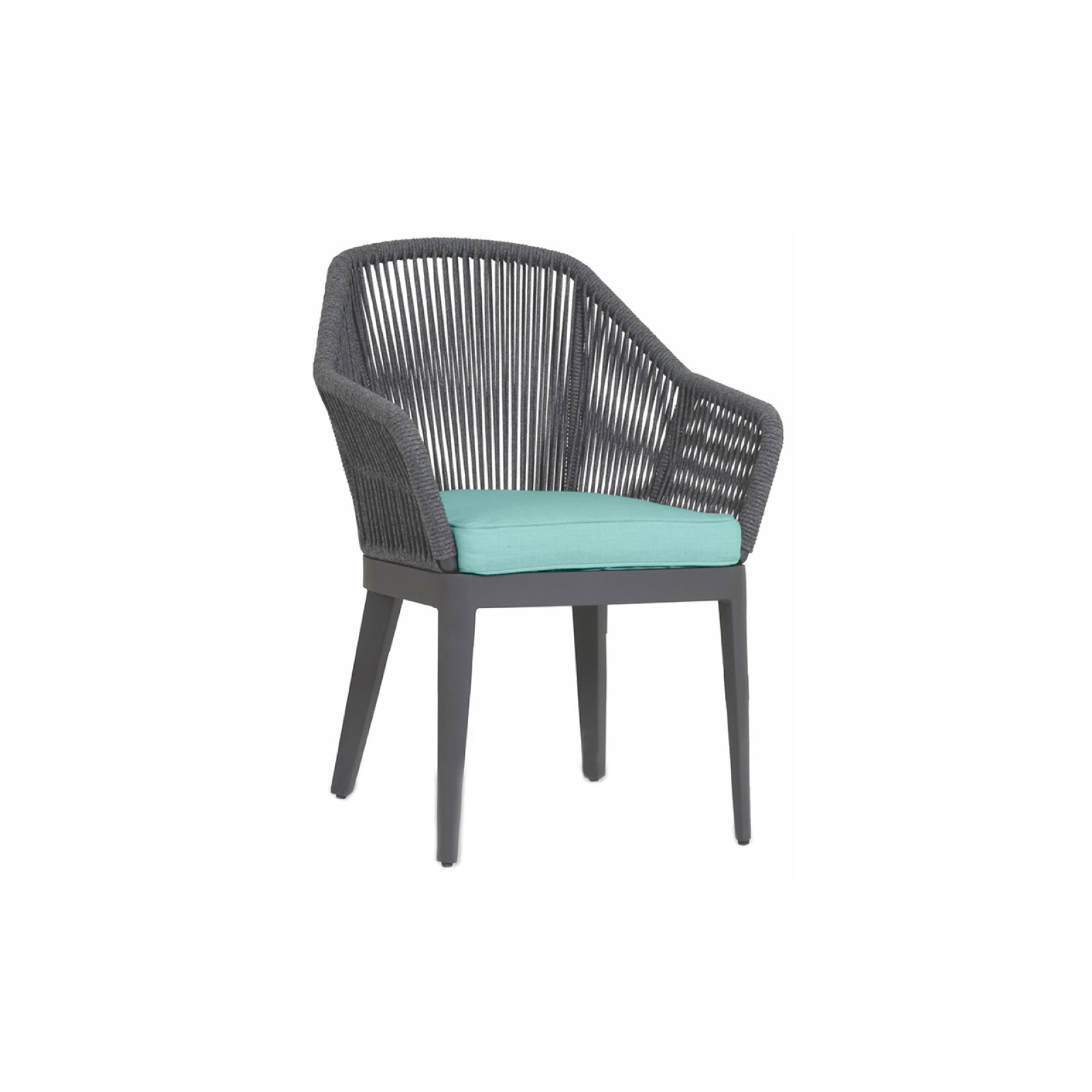 Zelie Patio Dining Armchair with Cushions, Dupione Celeste Sunbrella®