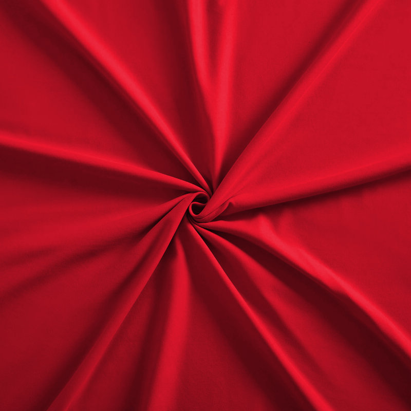 Lieselotte Extra Deep 100% Microfiber Brushed 40 cm Fitted Sheet, Single (3'), Red