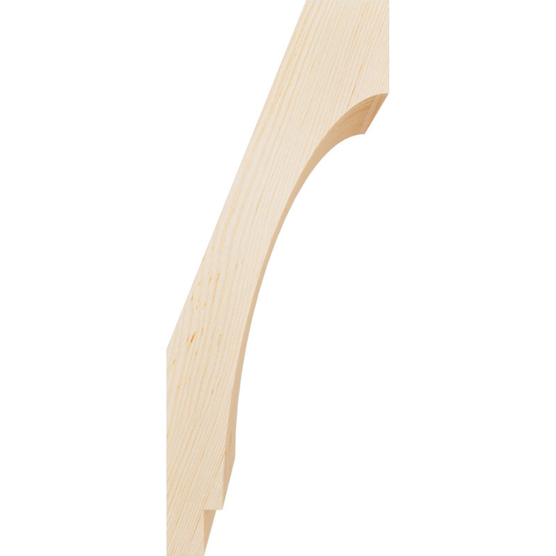 Attelle impériale du genou, Sapin de Douglas, Lisse, H 20 po x l 5,5 po x P 8 po